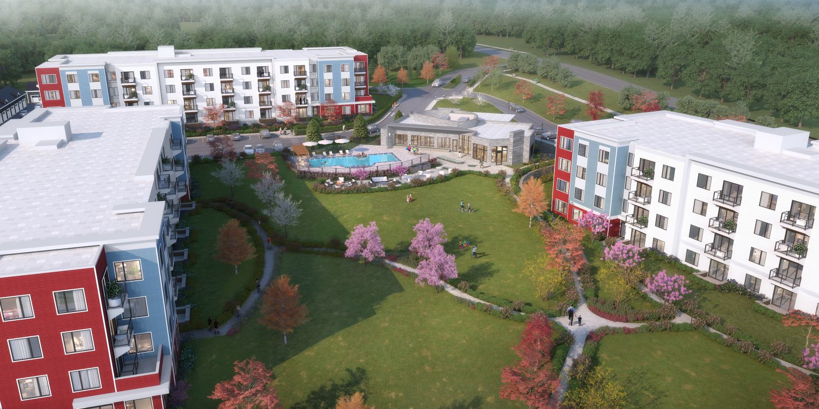 Future amenties rendering at the curtis