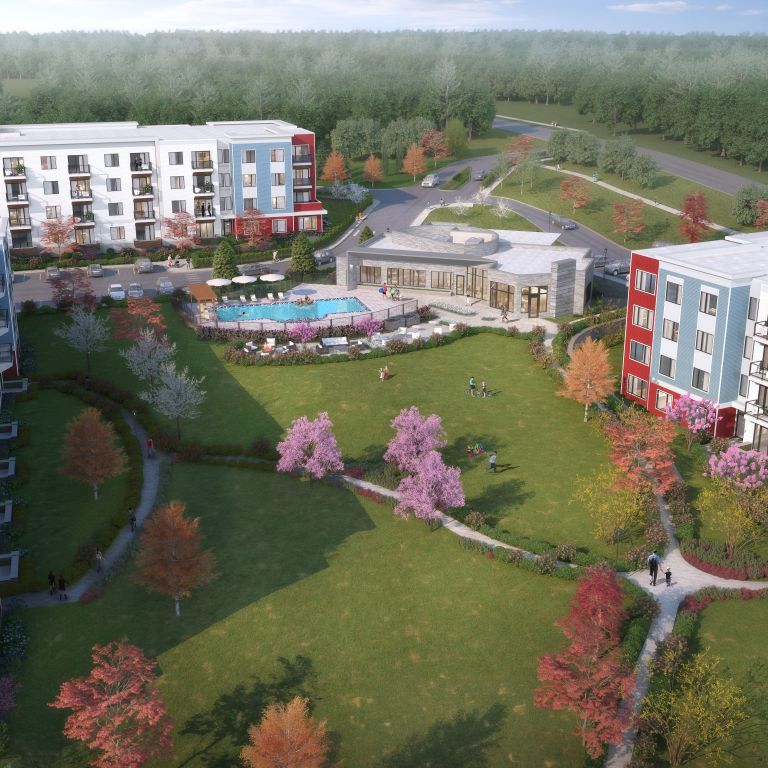 Future amenties rendering at the curtis